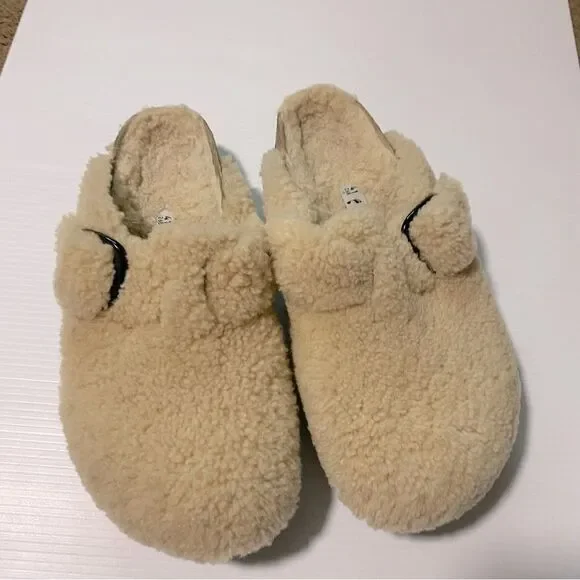 Birkenstock Papillo Boston Big Buckle Flex Platform
Shearling Teddy Eggshell 41 - Picture 4 of 12